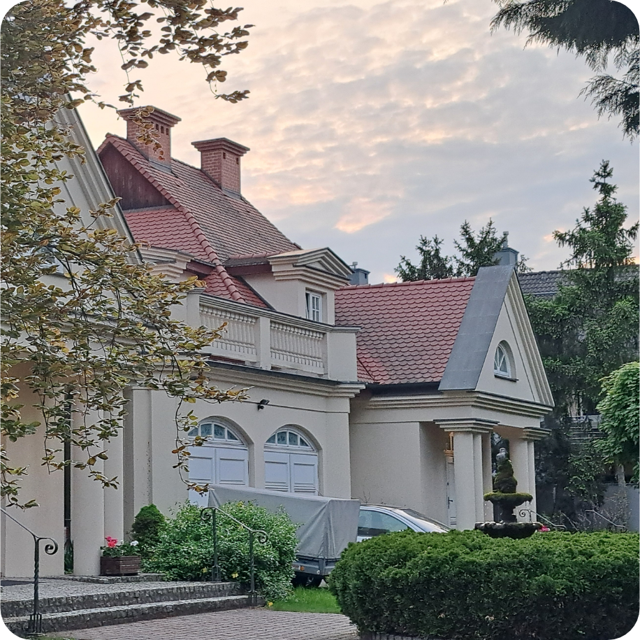 pensjonat zacisze widoku z tyłu budynku